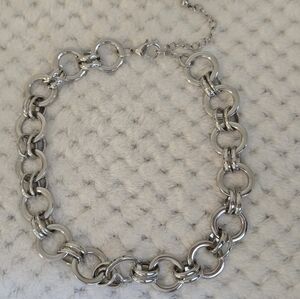 SILVER TONE NECKLACE MOBIUS, Gift Boxed #4